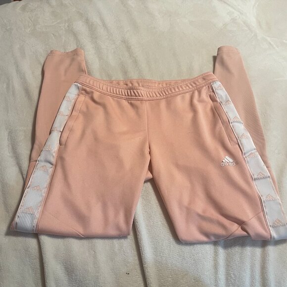 Adidas X-Small Pink climacool Athletic drawstring pants - Picture 1 of 6